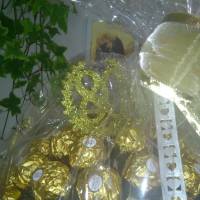 Großer Ferrero Rocher Pralinenbaum. Geschenk zur Hochzeit, runder Geburtstag Bild 3