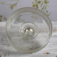 alter Glasdeckel mit geschliffenem Rand Vorratsglas/ A Bild 2