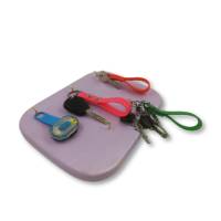 Schlüsselbrett Shabby Chick | Holz | flauschiges lila | 24x18cm Bild 8