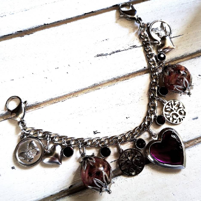 Charivari aus Edelstahl, Dirnd- Schmuck,Trachten, Medaillon