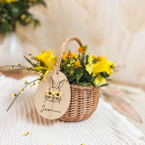 Osterdeko personalisiert aus Holz | Ostergeschenk | Anhänger Ostern mit Name | Ostern | Osteranhänger | Holzanhänger