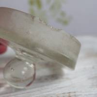 alter Glasdeckel mit geschliffenem Rand Vorratsglas/ B Bild 4