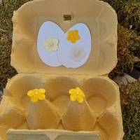 Gelbe romantische Eierkarton Osterverpackung Bild 3