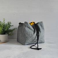 Projekttasche für Stricken | Herztasche |  Bobbeltasche | Japanische Reistasche | besondere Stricktasche Bild 3
