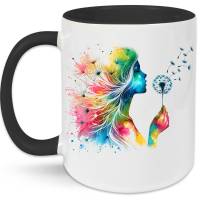Pusteblume Tasse - Frau Geschenk Loslassen Leichtigkeit Freiheit Abschied Neubeginn Art Decor Kaffeetasse Teetasse Bild 1