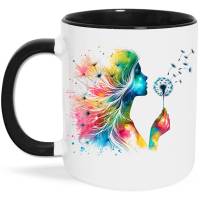 Pusteblume Tasse - Frau Geschenk Loslassen Leichtigkeit Freiheit Abschied Neubeginn Art Decor Kaffeetasse Teetasse Bild 3