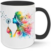 Pusteblume Tasse - Frau Geschenk Loslassen Leichtigkeit Freiheit Abschied Neubeginn Art Decor Kaffeetasse Teetasse Bild 4