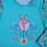 Sweatshirt Gr.122 Gr.98 Frühling Belle & Boo bluebells & tulips Pullover Jersey Bild 3
