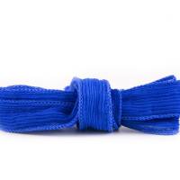 Seidenband Crinkle Crêpe Kobaltblau 1m 100% Seide handgenäht und handgefärbt Schmuckband Wickelarmban Bild 1