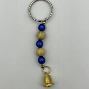 Perlen Schlüsselanhänger mit Glöckchen – Schicker Begleiter für Schlüssel, Taschen und Rucksäcke Bild 1