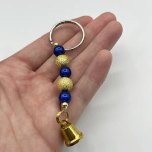 Perlen Schlüsselanhänger mit Glöckchen – Schicker Begleiter für Schlüssel, Taschen und Rucksäcke Bild 2