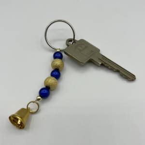 Perlen Schlüsselanhänger mit Glöckchen – Schicker Begleiter für Schlüssel, Taschen und Rucksäcke Bild 3