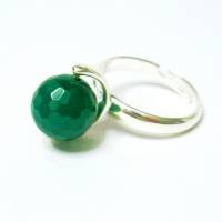 Silber 925 Ring mit Grüne Onyx Bild 2