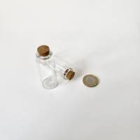 5 Stück kleine Glasflaschen mit Korken 20ml Dekoflaschen DIY Bild 5