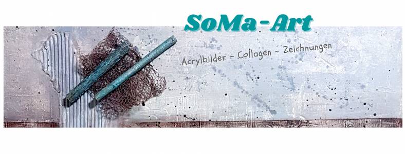 Soma Art Moderne Acrylbilder Collagen Und