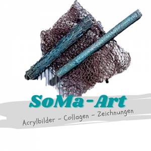 Soma Art Moderne Acrylbilder Collagen Und